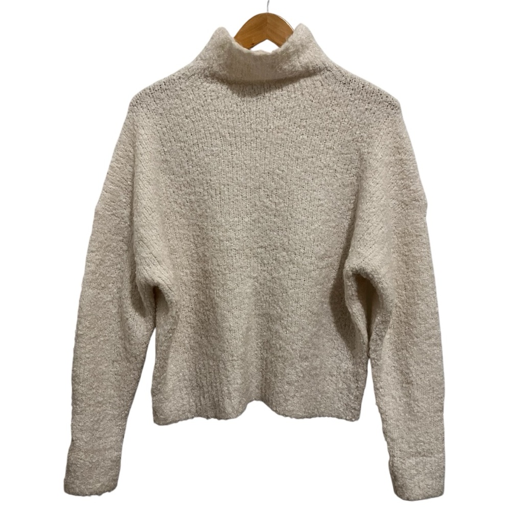 NEW Wool J. Crew Ultra Plush Wool Blend Cream Turtleneck Size XS